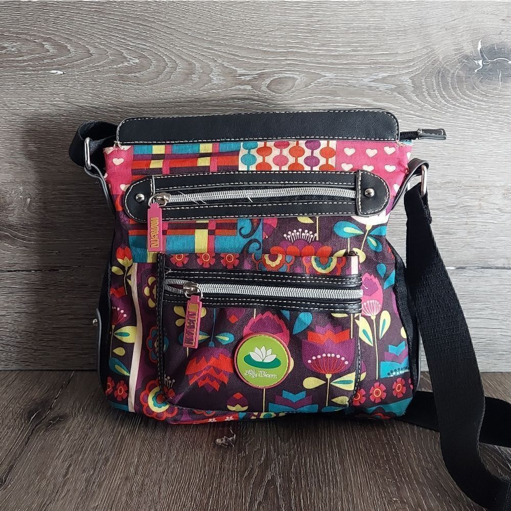 Lily Bloom Floral Multicolor Crossbody Bag